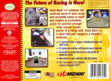 Stunt Racer 64 (USA) box cover back